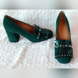 Franco Sarto Suede Block Heel